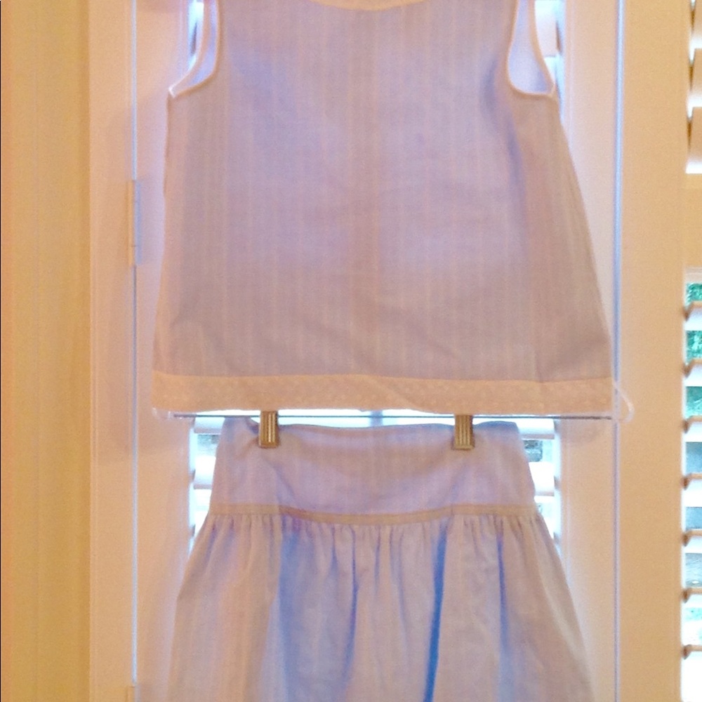 Lavender Blue 2 piece top with blouse